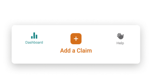 A patient card, add a claim and billing code features being shown in the Dr. Bill medical billing app.
