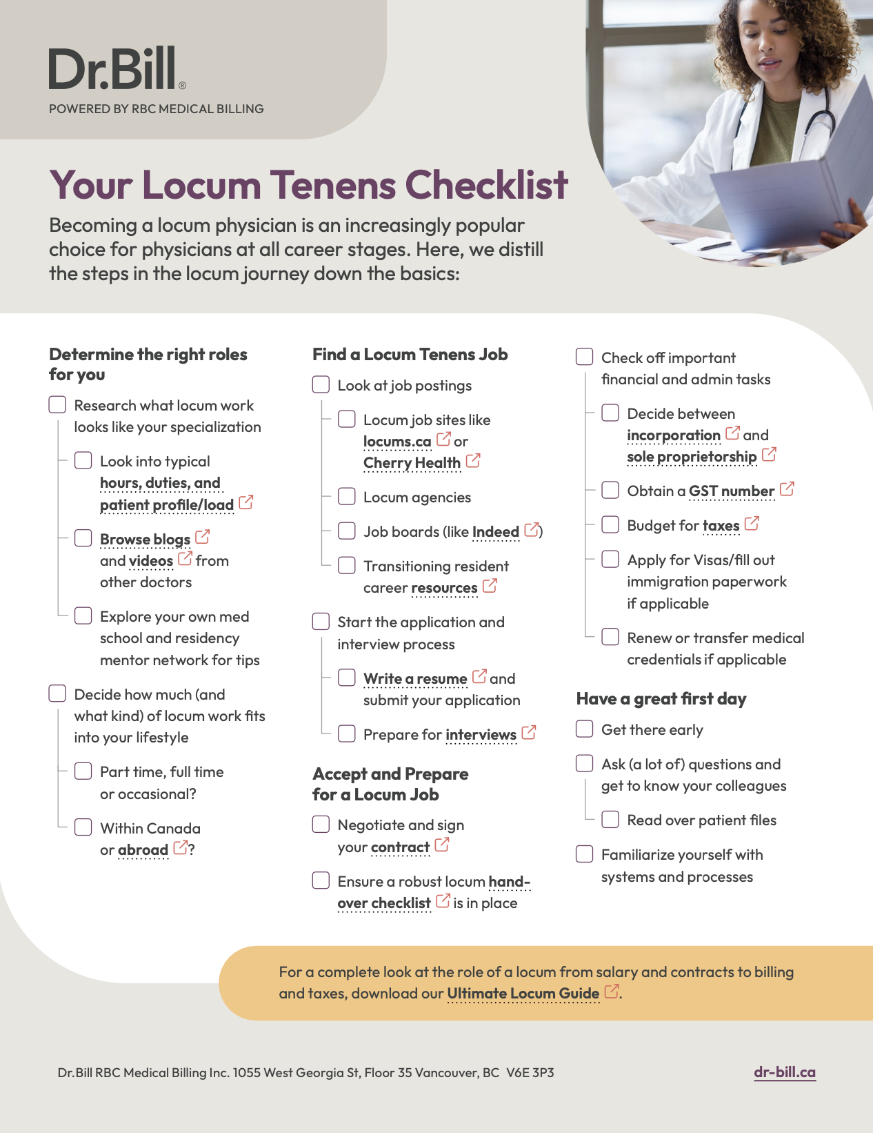 Becoming a Locum Tenens Physician - Checklist