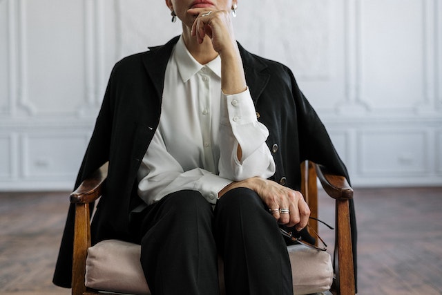 Psychiatrist sitting in a chair