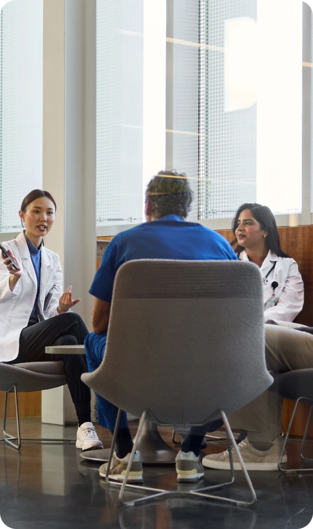 Group of physicians discussing